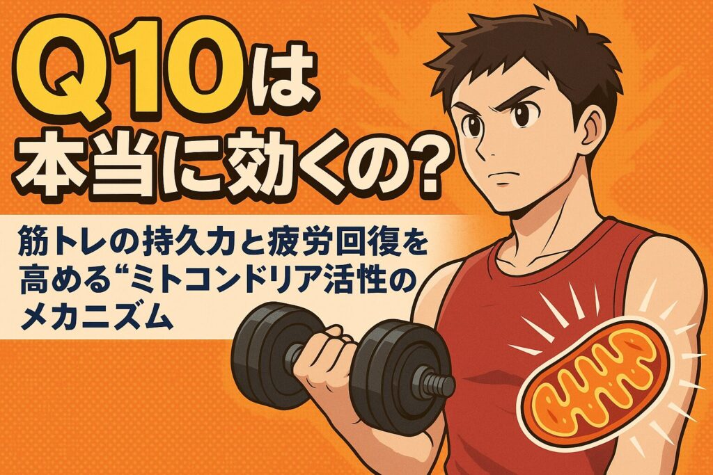 Q10は本当に効くのか?筋トレの持久力と疲労回復を高める“ミトコンドリア活性”のメカニズム