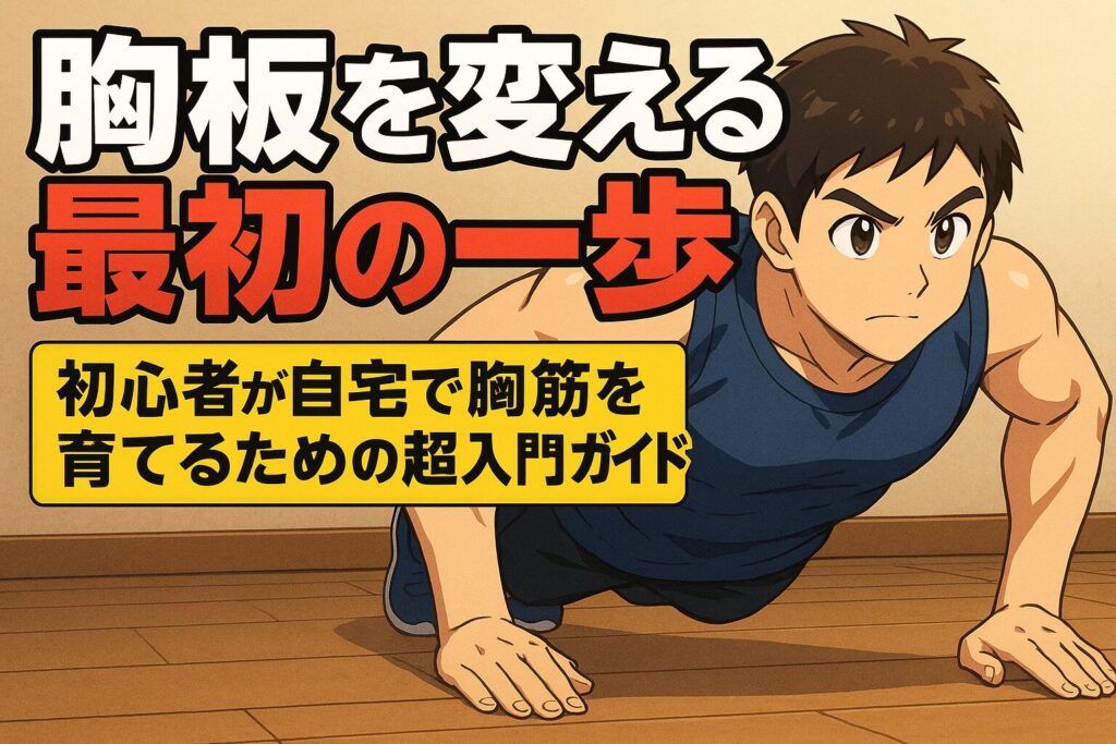 「胸板を変える最初の一歩」初心者が自宅で胸筋を育てるための超入門ガイド