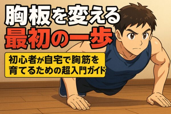 「胸板を変える最初の一歩」初心者が自宅で胸筋を育てるための超入門ガイド