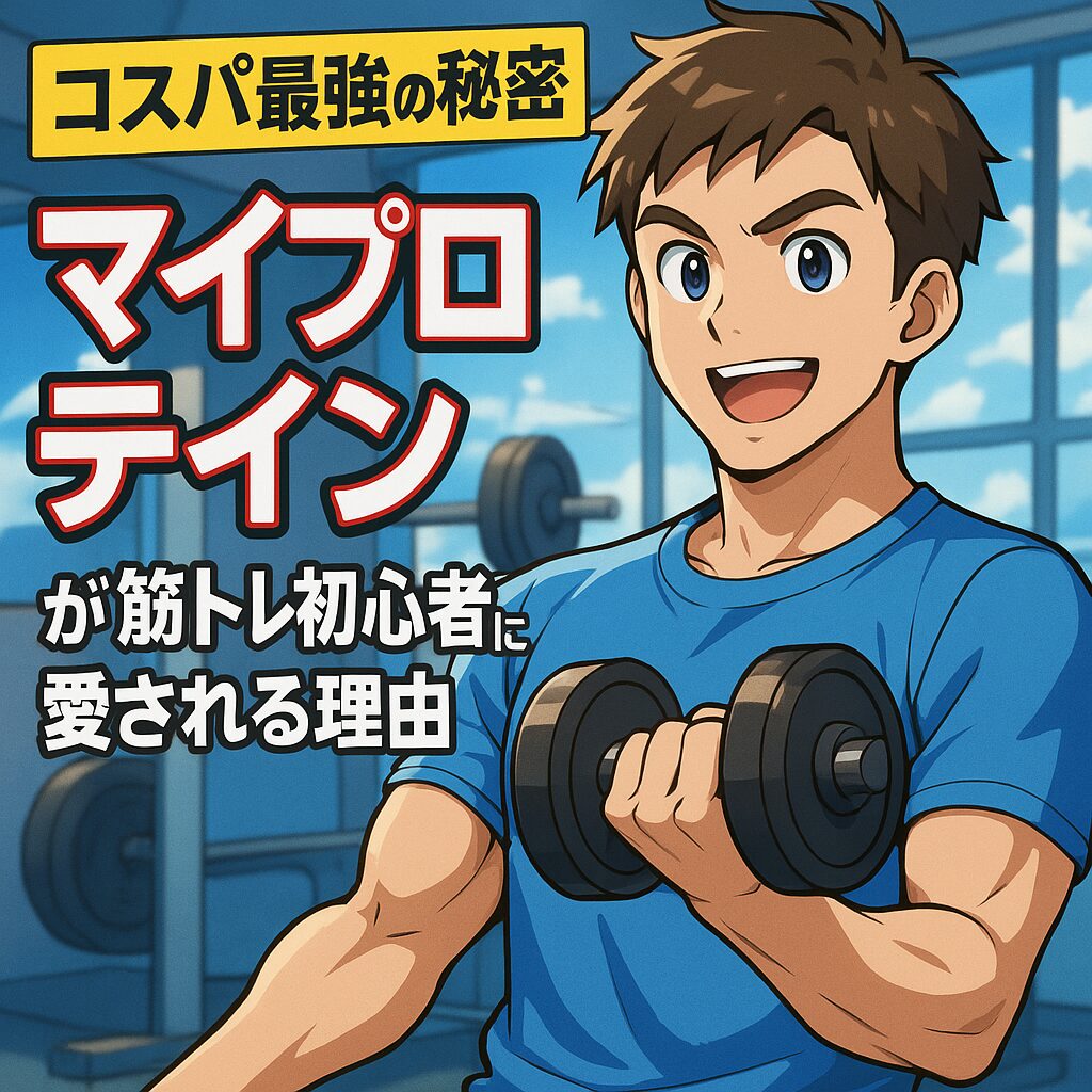 コスパ最強の秘密|マイプロテインが筋トレ初心者に愛される理由