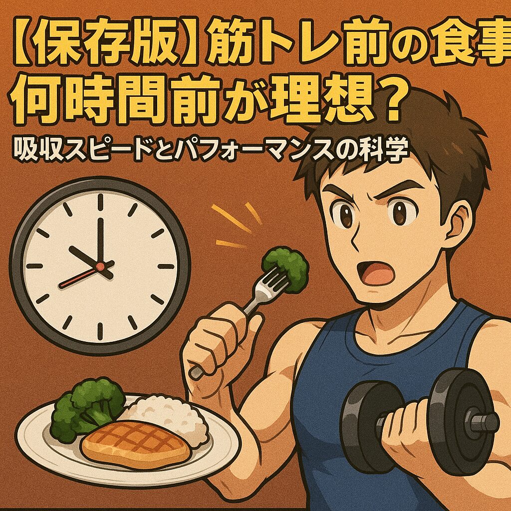 【保存版】筋トレ前の食事、何時間前が理想?吸収スピードとパフォーマンスの科学