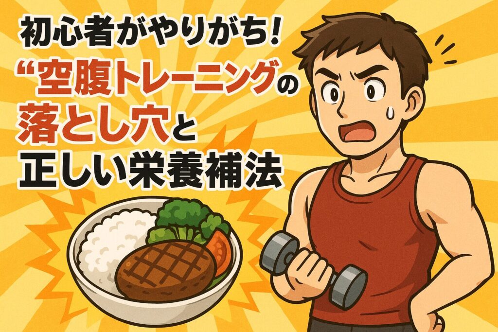 初心者がやりがち！“空腹トレーニング”の落とし穴と正しい栄養補給法
