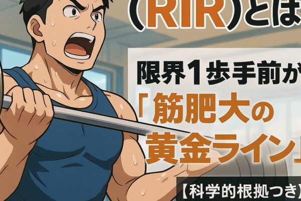 Reps In Reserve（RIR）とは？限界1歩手前が“筋肥大の黄金ライン”な理由【科学的根拠つき】