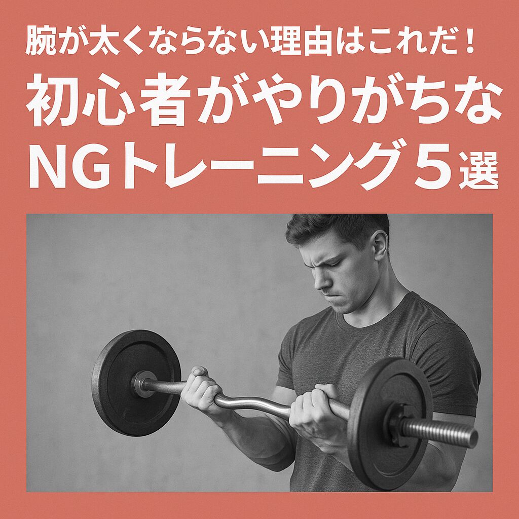 腕が太くならない理由はこれだ!初心者がやりがちなNGトレーニング5選