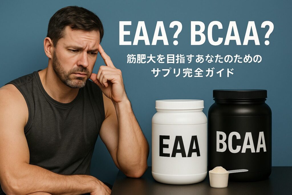筋トレ中に飲むならコレ!EAAとBCAAの違いと選び方【初心者がハマりがちな落とし穴も解説】