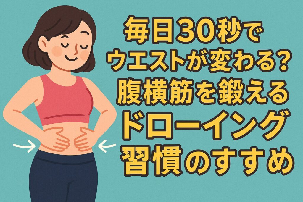 毎日30秒でウエストが変わる?腹横筋を鍛えるドローイング習慣のすすめ