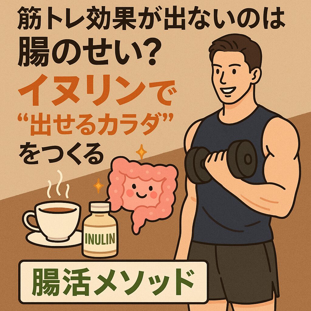 筋トレ効果が出ないのは腸のせい?イヌリンで“出せるカラダ”をつくる腸活メソッド