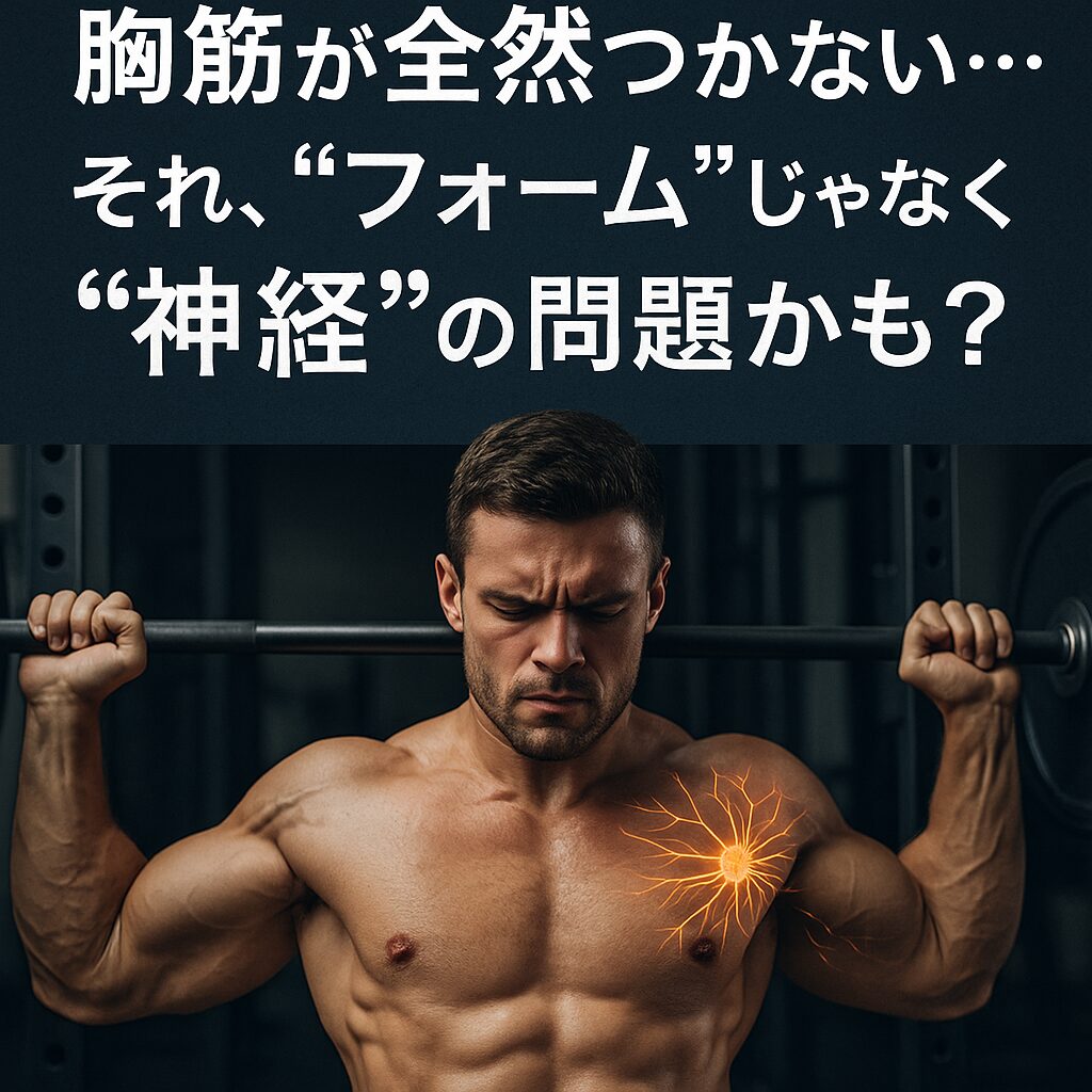 胸筋が全然つかない…それ、“フォーム”じゃなく“神経”の問題かも?