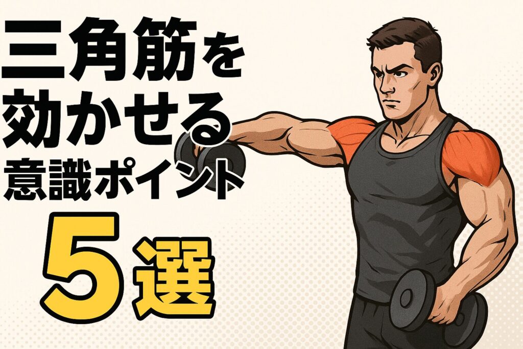 三角筋を効かせる意識ポイント5選！初心者でも押さえるべき肩トレ法