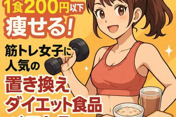 【コスパ検証】1食200円以下で痩せる！筋トレ女子に人気の置き換えダイエット食品ベスト5