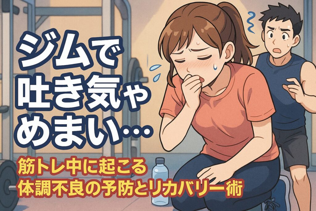 ジムで吐き気やめまい…筋トレ中に起こる体調不良の予防とリカバリー術