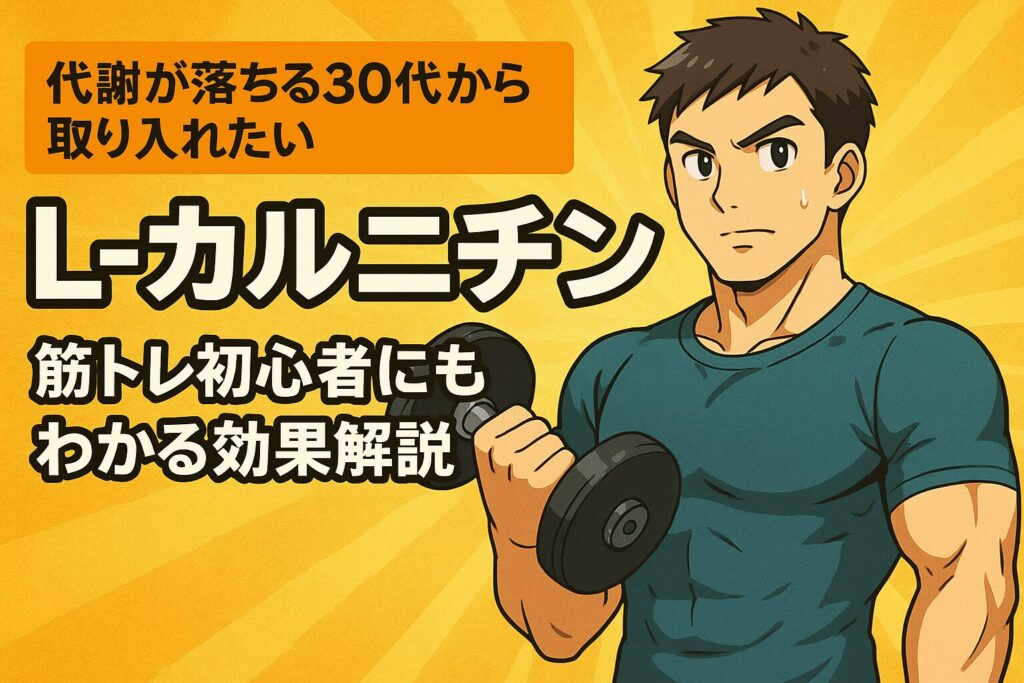 代謝が落ちる30代から取り入れたいLカルニチン|筋トレ初心者にもわかる効果解説